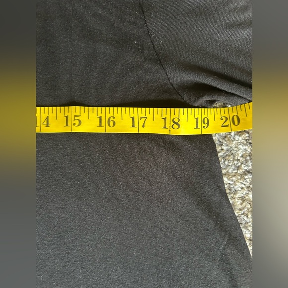 5/$25 Zenana Premium black boho draping loose fitting midi dress size medium - Picture 4 of 9